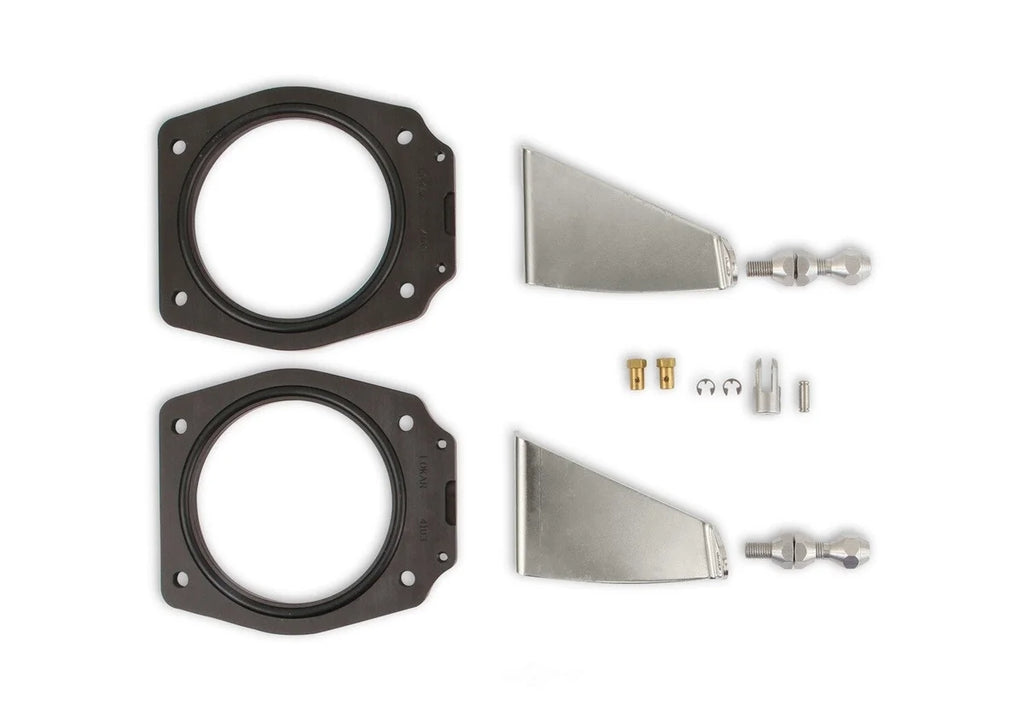 Holley Sniper EFI Sniper EFI Throttle Linkage Kit - Dual Plenum Intake 860028 fits GM LS Engines - Back View