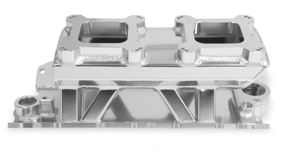 Holley Sniper EFI Sniper Sheet Metal Fabricated Intake Manifold 825071 fits Small Block Chevy - Side View