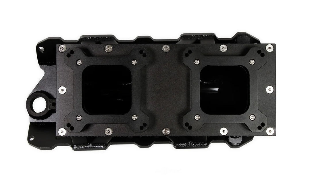 Holley Sniper EFI Sniper Sheet Metal Fabricated Intake Manifold 825124 fits Small Block Chevy - Side View