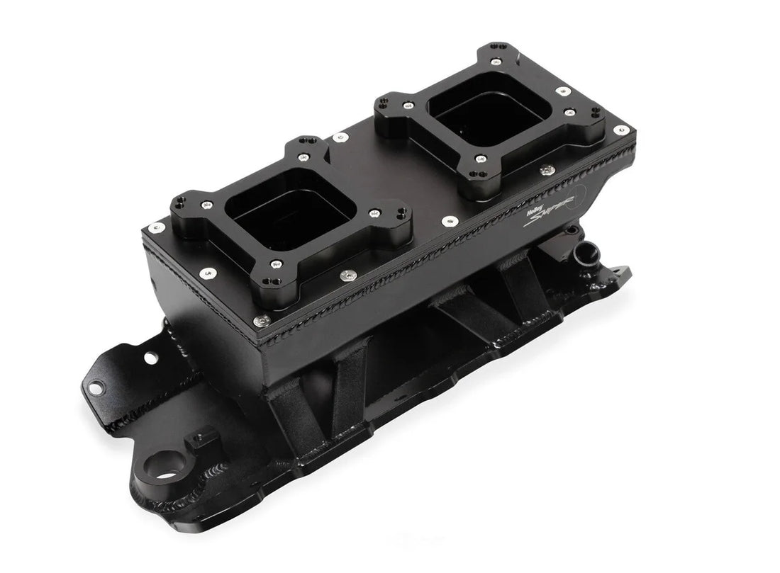 Holley Sniper EFI Sniper Sheet Metal Fabricated Intake Manifold 825124 fits Small Block Chevy - Installation View