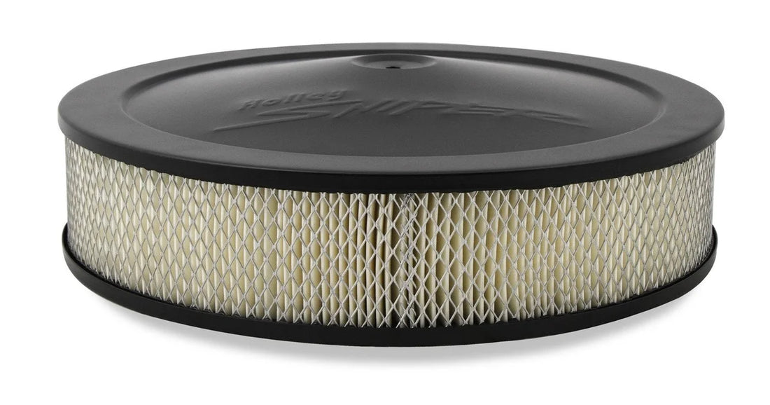 Holley Sniper EFI Stamped Steel Air Cleaner Assembly with Paper Filter Element 120-541 - Side View