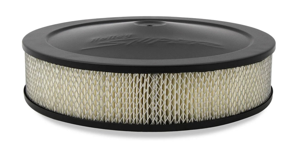 Holley Sniper EFI Stamped Steel Air Cleaner Assembly with Paper Filter Element 120-541 - Side View
