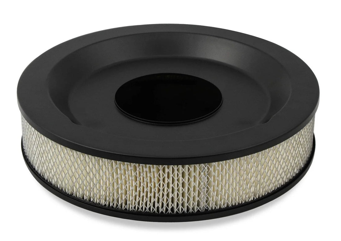 Holley Sniper EFI Stamped Steel Air Cleaner Assembly with Paper Filter Element 120-541 - Back View
