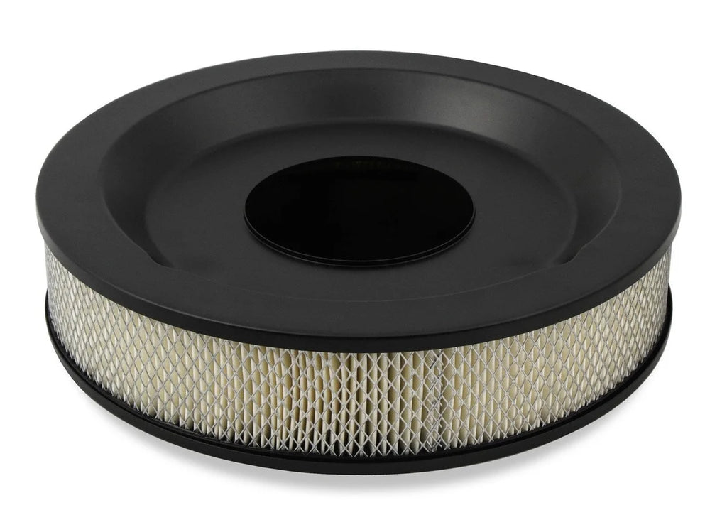 Holley Sniper EFI Stamped Steel Air Cleaner Assembly with Paper Filter Element 120-541 - Back View