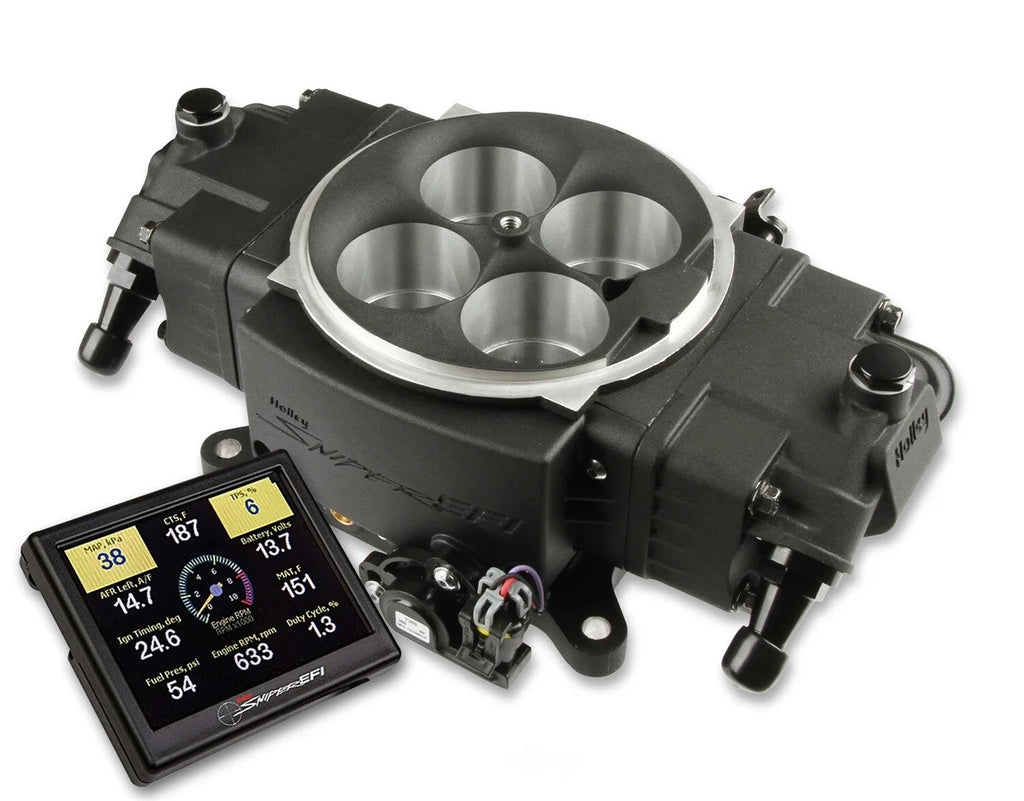 Holley Sniper EFI Stealth 4150 - Black 550-871 fits 1952-1996 AC / Allard / American Motors - Main Product View