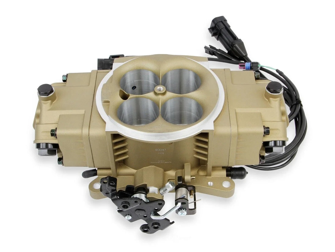 Holley Sniper EFI Stealth 4150 - Classic Gold 550-872 fits 1952-1996 AC / Allard / American Motors - Additional View 7