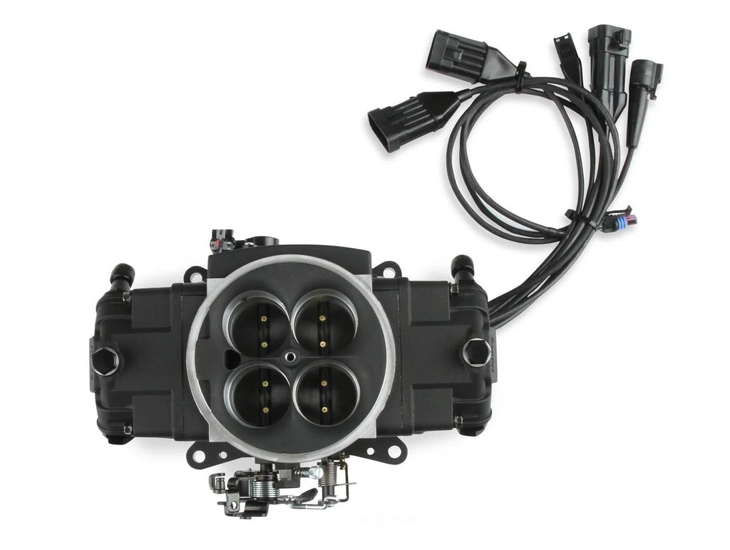Holley Sniper EFI Stealth 4150 Master Kit - Black 550-871K fits 1952-1996 AC / Allard / American Motors - Side View