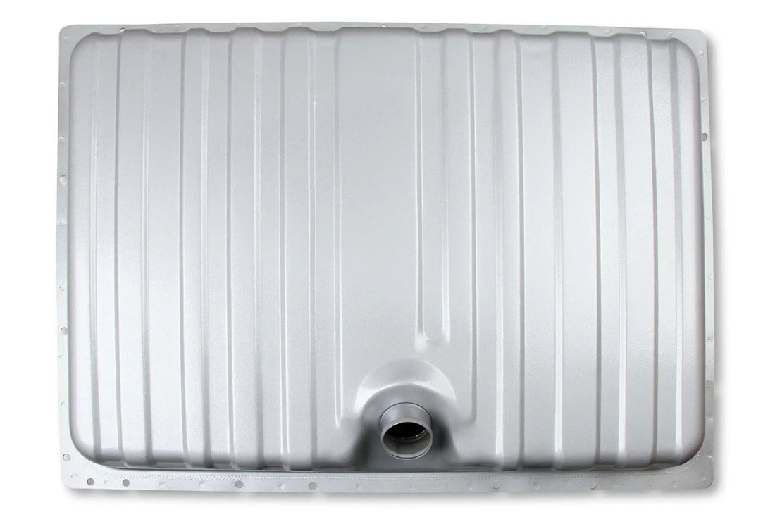 Holley Sniper EFI Stock Replacement Fuel Tank - F28D 19-519 fits 1969-1970 Ford Mustang - Back View