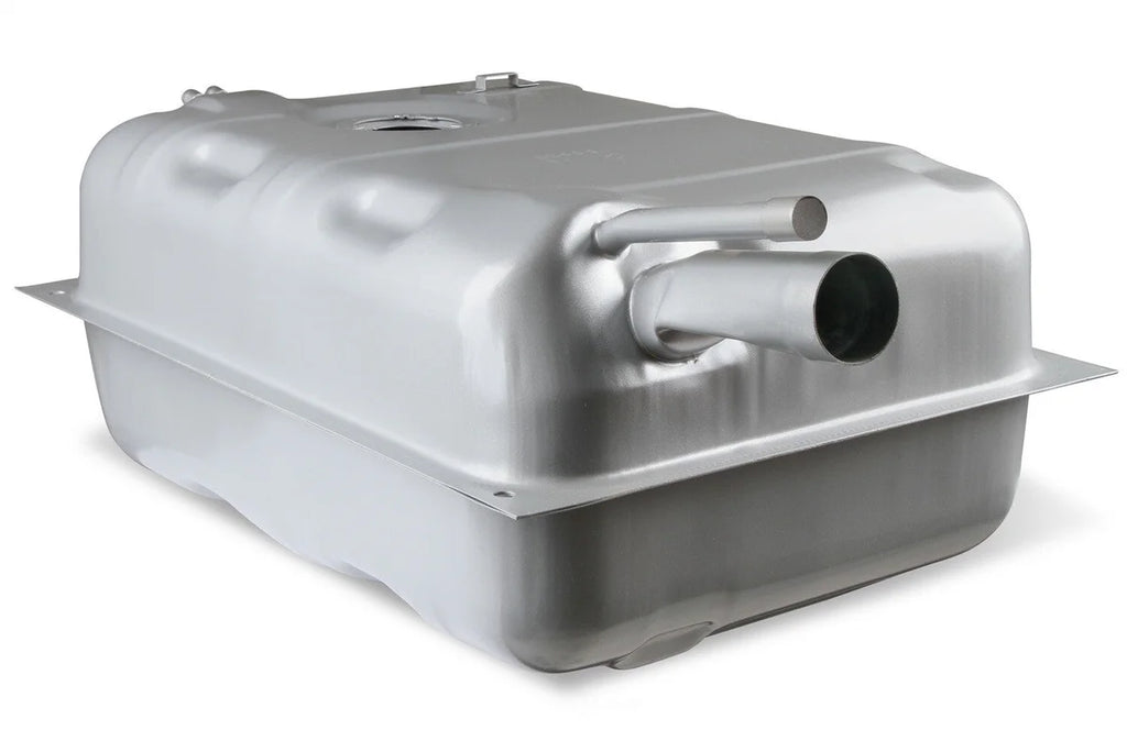 Holley Sniper EFI Stock Replacement Fuel Tank - JP1A 19-508 fits 1973-1976 Jeep CJ5 / CJ7 - Installation View