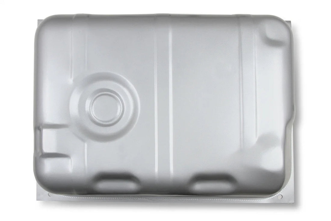 Holley Sniper EFI Stock Replacement Fuel Tank - JP1C 19-510 fits 1978-1987 Jeep CJ5 / CJ7 / Scrambler - Back View