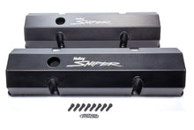 Load image into Gallery viewer, Holley Sniper Fabricated Valve Covers Tall 890010B fits SBC