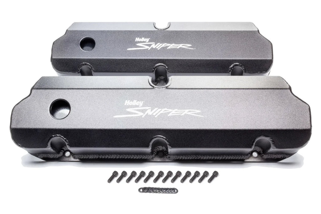 Holley Sniper Fabricated Valve Covers Tall 890011B fits SBF