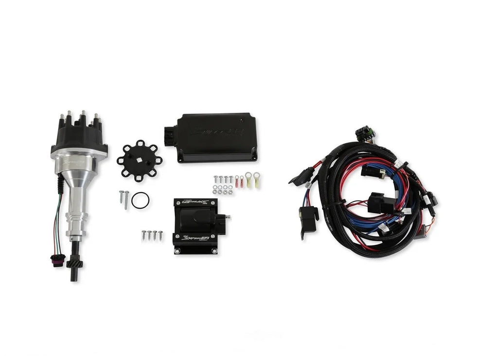 Holley Sniper Includes distributor, ignition box, ignition coil, and main harness 565-302K fits 1975-1997 Ford Bronco / Cu...