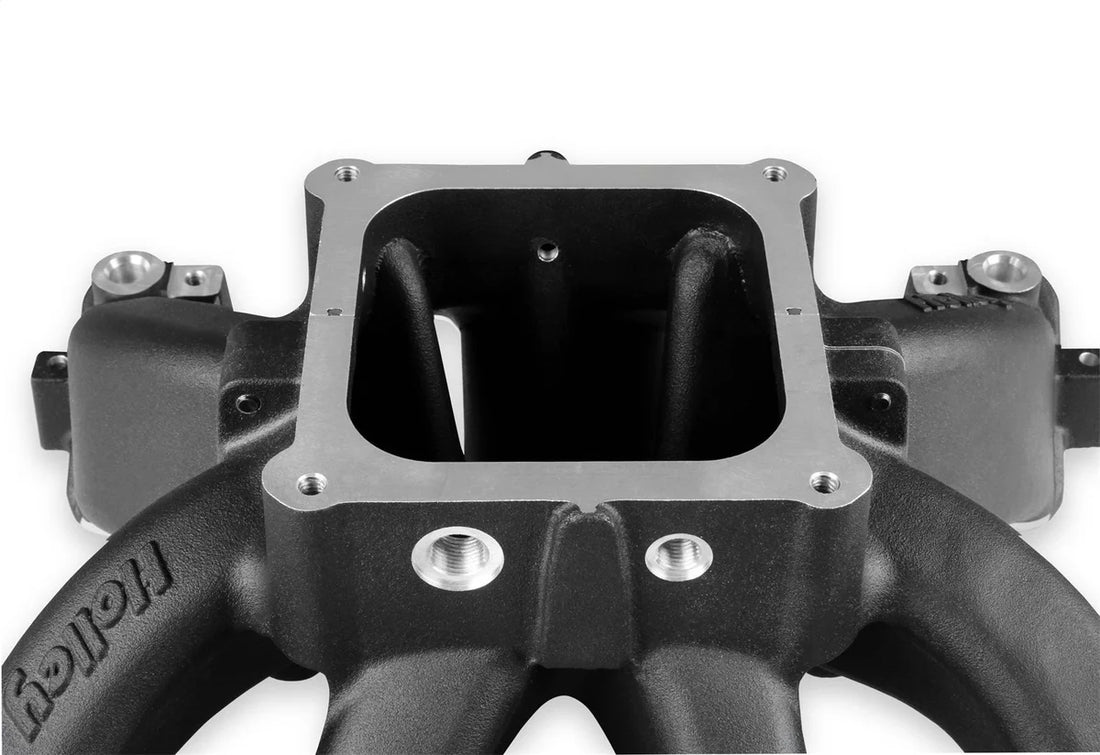 Holley Split-Design Race Intake Manifold- GM LS1/LS2/LS6 Black Finish with Fuel Rails 300-294BK - Additional View 5