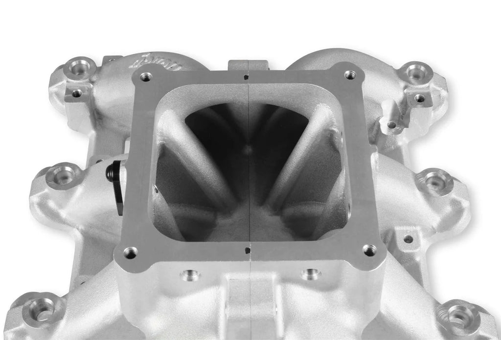 Holley Split-Design Race Intake Manifold- GM LS1/LS2/LS6 Cast Finish with Fuel Rails 300-294 - Additional View 7