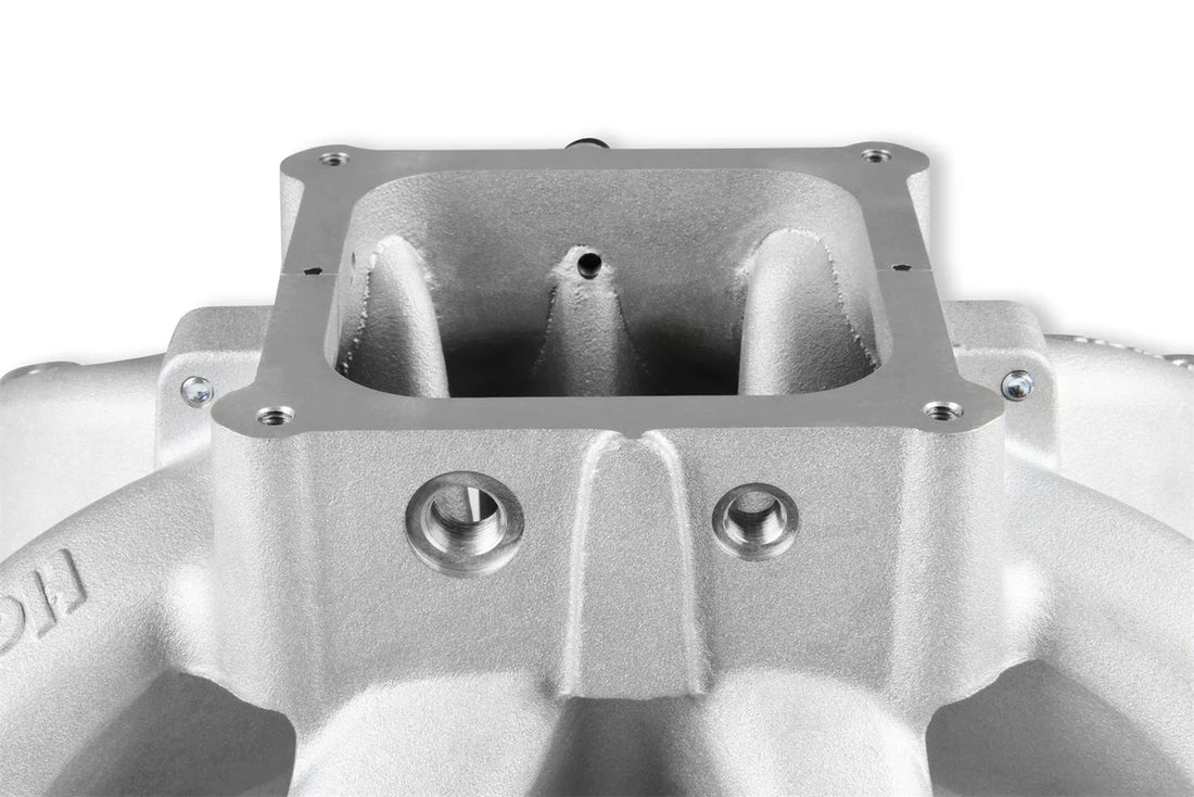 Holley Split-Design Race Intake Manifold- GM LS1/LS2/LS6 Cast Finish with Fuel Rails 300-294 - Additional View 9