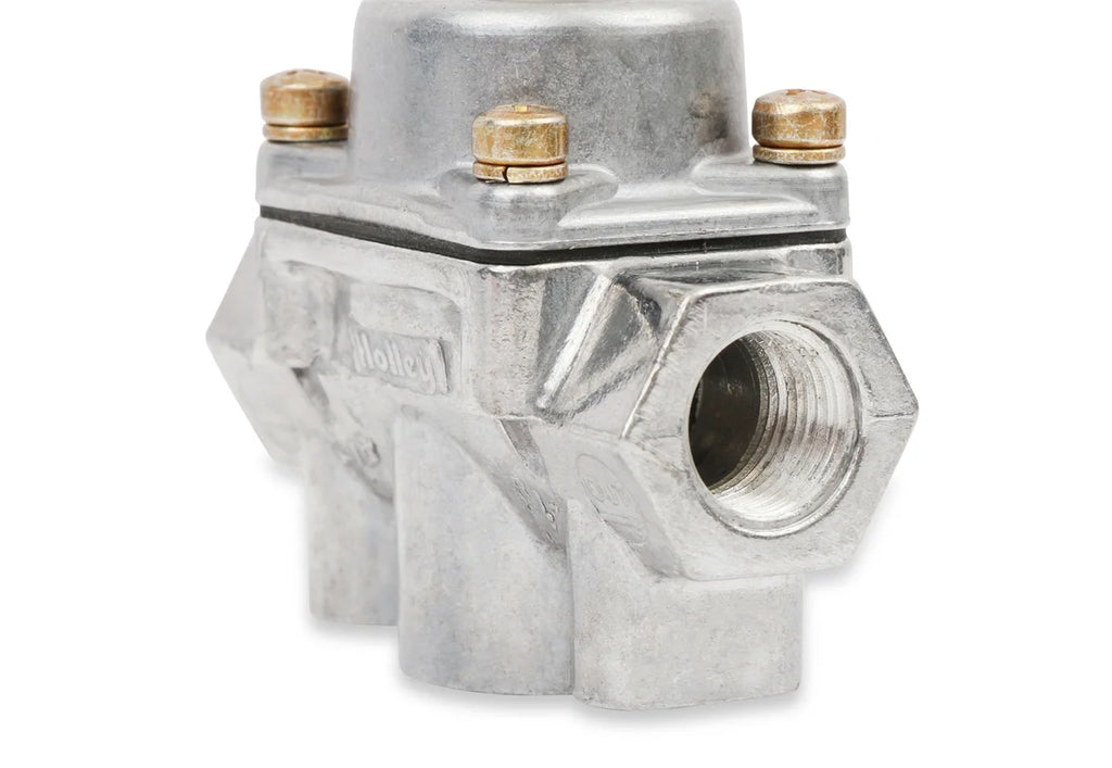 Holley Street/Strip Carbureted Applications  Two Port Adjustable from 4.5 to 9 PSI 12-803BP - Back View
