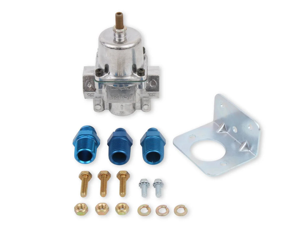 Holley Street/Strip Carbureted Applications Two PortAdjustable from 4.5 to 9 PSI 12-704 - Side View