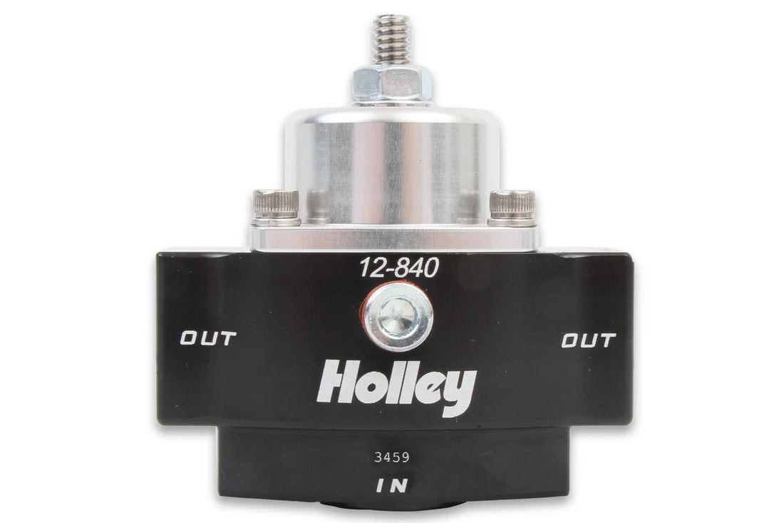 Holley Street/Strip Carbureted Applications  Two Port Adjustable from 4.5 to 9 PSI - Back View