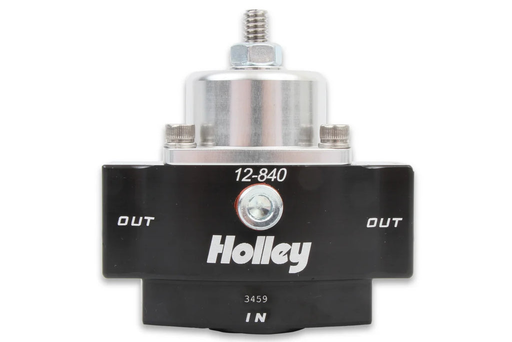 Holley Street/Strip Carbureted Applications  Two Port Adjustable from 4.5 to 9 PSI - Back View