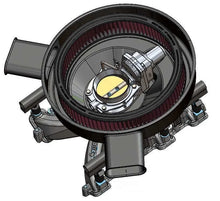 Load image into Gallery viewer, Holley Style DBW Throttle Body - Cotton Gauze Element 120-521 fits LS3 - Installation View