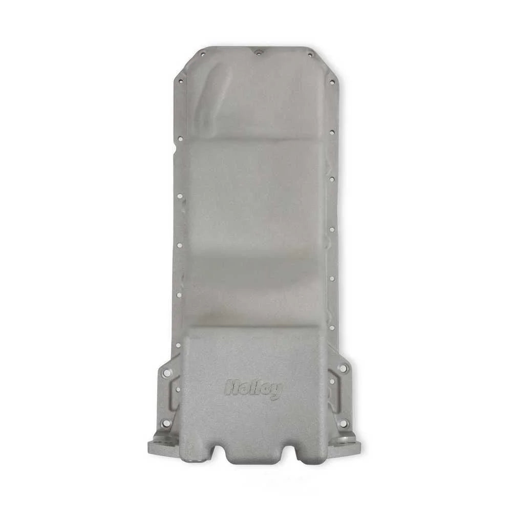 Holley Swap Oil Pan - Natural 302-63 fits 1972-2004 Chevrolet / Dodge / GMC - Side View