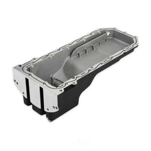 Load image into Gallery viewer, Holley Swap Oil Pan - Rear-Sump - Black - VVT 302-76BK fits 1972-2004 Chevrolet / Dodge / GMC - Back View