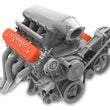 Load image into Gallery viewer, Holley Tall LS Valve Cover with Bowtie/Chevrolet Logo - Factory Orange Machined Finish 241-403 - Side View