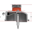 Load image into Gallery viewer, Holley Tall LS Valve Cover with Bowtie/Chevrolet Logo - Factory Orange Machined Finish 241-403 - Installation View