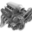 Load image into Gallery viewer, Holley Tall LS Valve Cover with Bowtie/Chevrolet Logo - Satin Black Machined Finish 241-402 - Side View