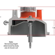 Load image into Gallery viewer, Holley Tall LS Valve Covers w/ Coil Mounting Posts, Cast Aluminum - Factory Orange 241-164 - Side View