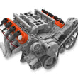 Load image into Gallery viewer, Holley Tall LS Valve Covers w/ Coil Mounting Posts, Cast Aluminum - Factory Orange 241-164 - Detail View