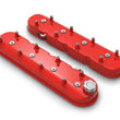 Load image into Gallery viewer, Holley Tall LS Valve Covers w/ Coil Mounting Posts, Cast Aluminum - Gloss Red 241-113 - Main Product View