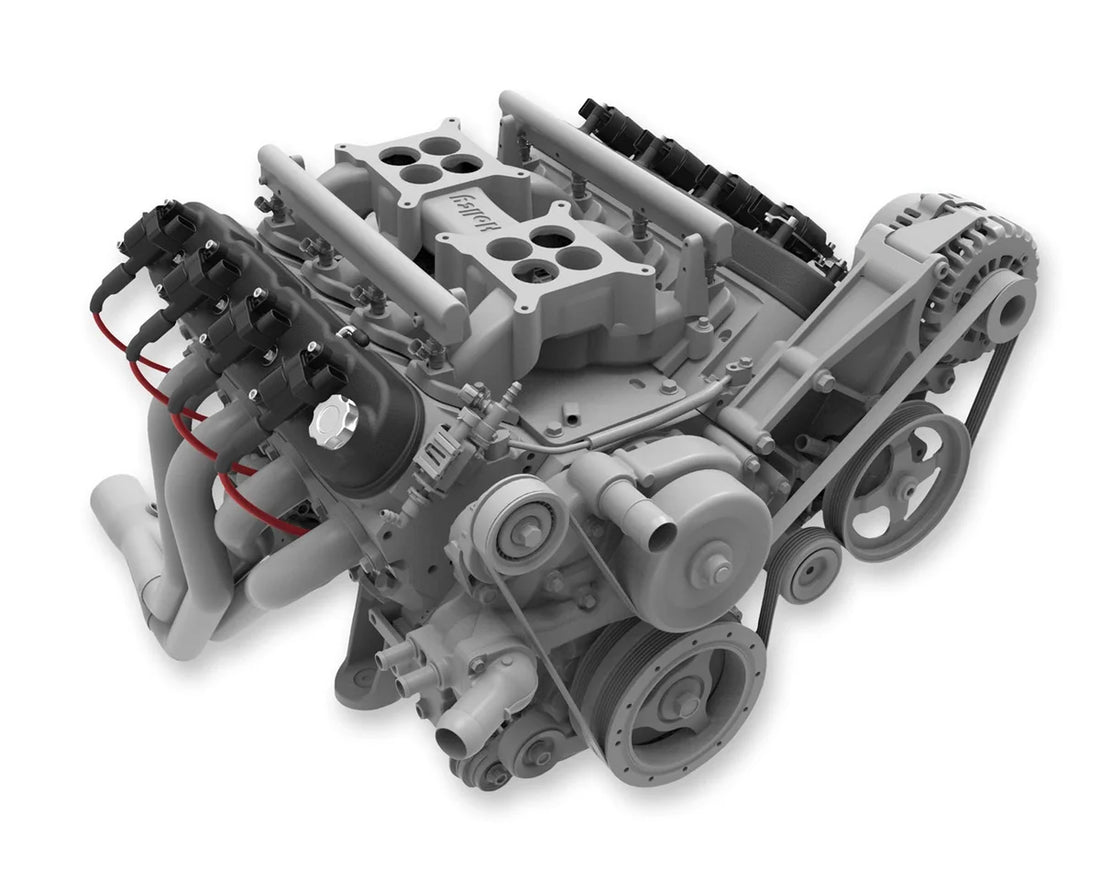 Holley Tall LS Valve Covers w/ Coil Mounting Posts, Cast Aluminum - Satin Black Finish 241-112 - Detail View