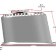 Load image into Gallery viewer, Holley Tall M/T Valve Covers for Big Block Chevy Engines - Natural Cast Finish 241-150 - Back View
