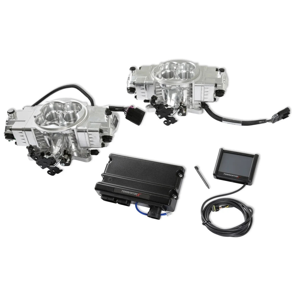 Holley Terminator X Stealth Kit 4150 2X4 - Shiny 550-1074