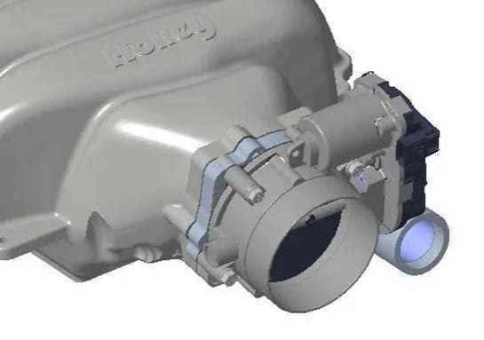 Holley Throttle Body 300-903 fits Ford GT500 - Back View