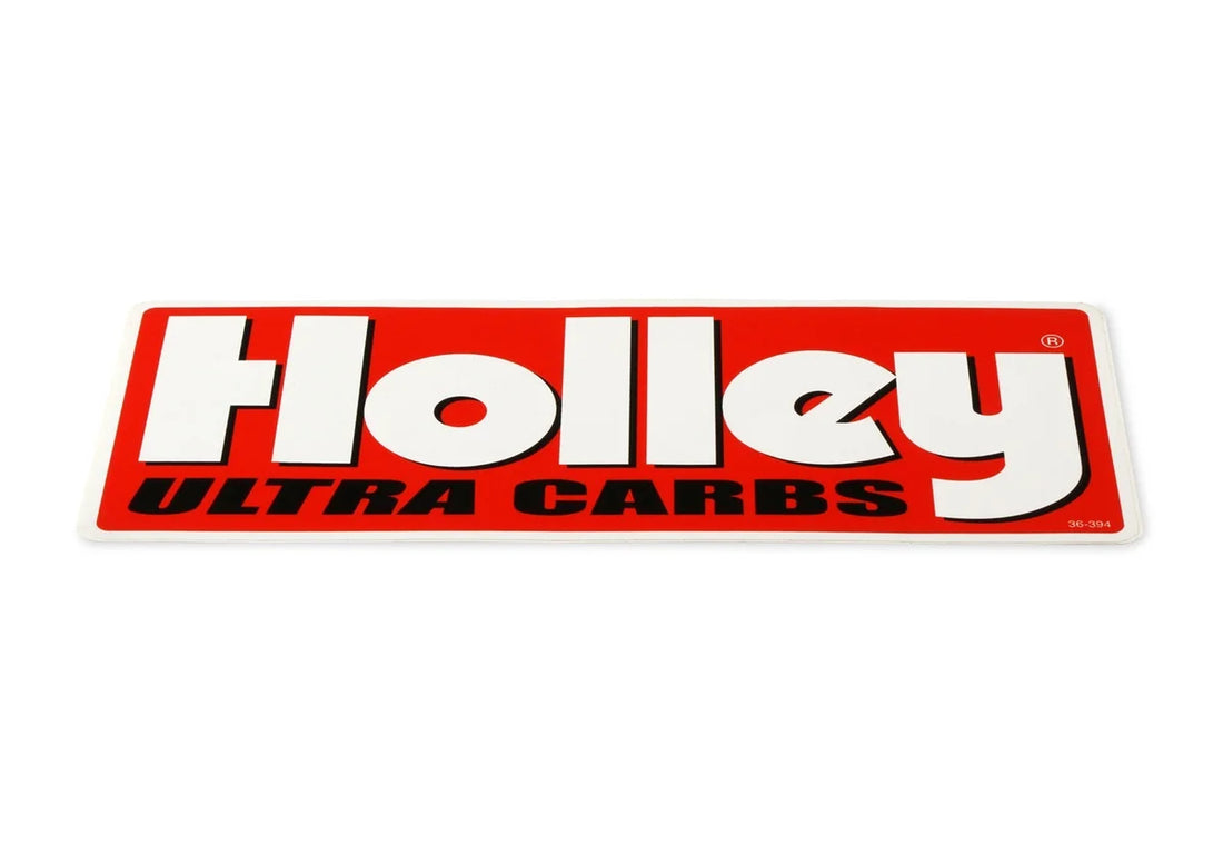 Holley ULTRA Carbs Decal - 9.5" x 3.75" 36-394 - Side View