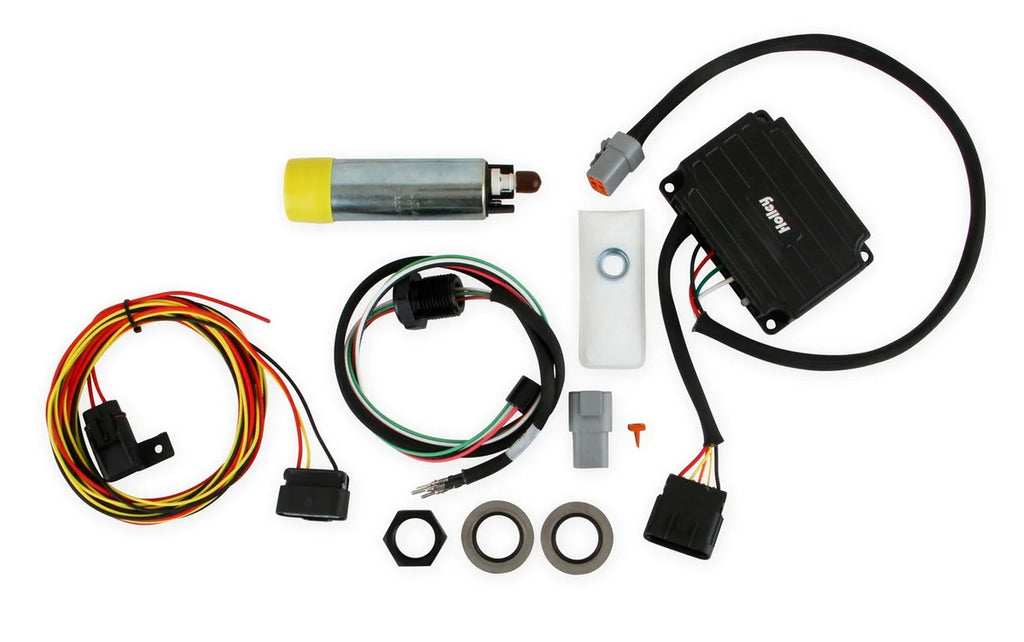 Holley VR1 Series Brushless Fuel Pump w/Controller and Bulkhead Harness Quick Kit 12-768 - Main Product View
