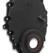 Load image into Gallery viewer, Holley Vortec/Small Block Chevy Cast Aluminum Timing Chain Cover - Black Finish 21-151 - Main Product View