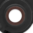 Load image into Gallery viewer, Holley Vortec/Small Block Chevy Cast Aluminum Timing Chain Cover - Black Finish 21-151 - Installation View