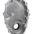 Load image into Gallery viewer, Holley Vortec/Small Block Chevy Cast Aluminum Timing Chain Cover - Natural Finish - Side View