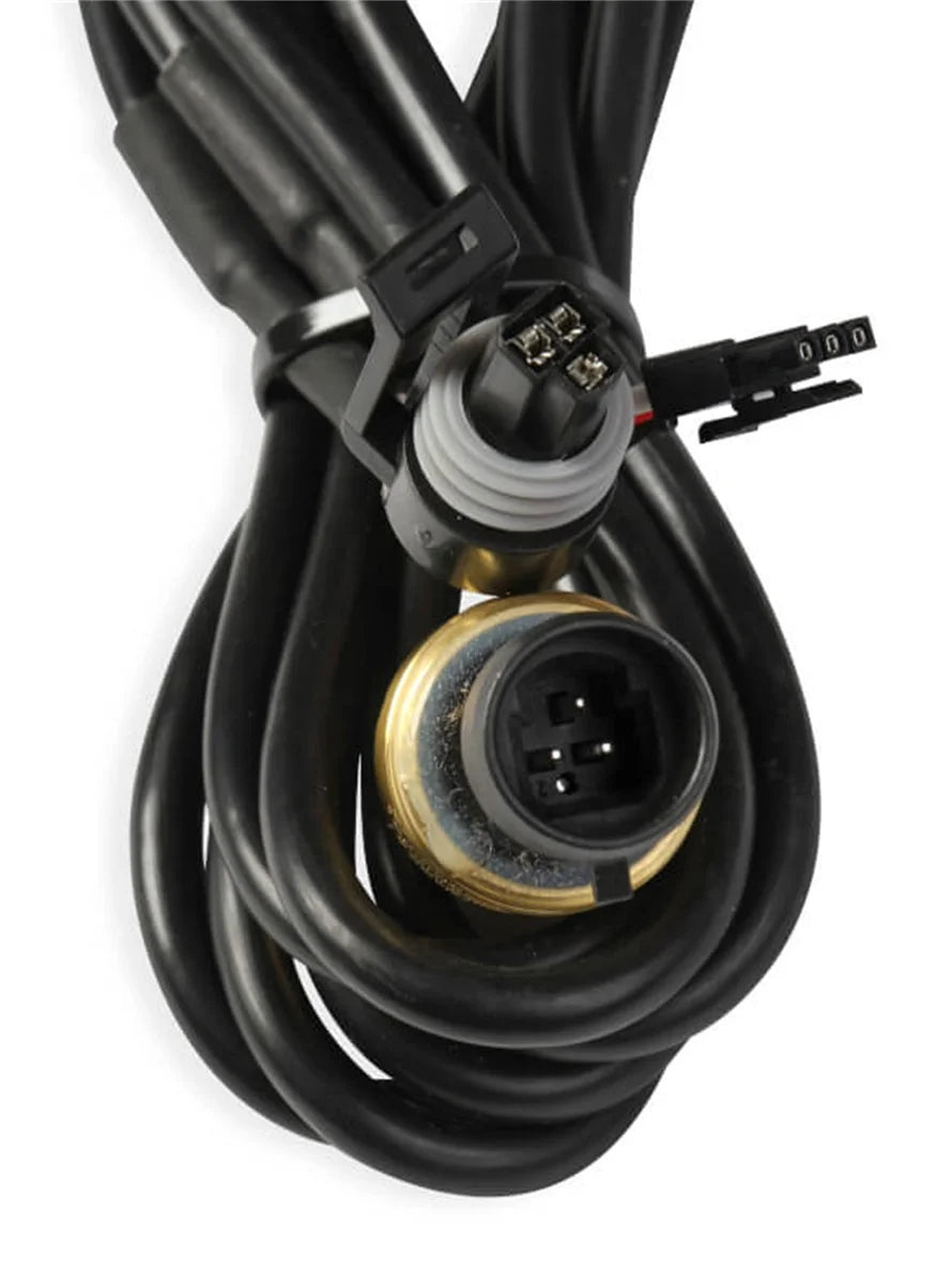 Holley White 2-1/16" Oil Pressure 10-100 psi-Holley logo 26-601W - Installation View