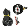 Load image into Gallery viewer, Holley White Face 2-1/16" Fuel Level Gauge-Holley logo 26-614W - Side View