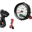 Load image into Gallery viewer, Holley White Face, 3-3/8" 160 MPH GPS Speedometer (with Odometer) 26-612W - Side View