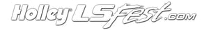 Holley White LS Fest Windshield Decal (24" x 3.5") 36-403 - Main Product View