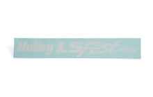 Load image into Gallery viewer, Holley White LS Fest Windshield Decal (24&quot; x 3.5&quot;) 36-403 - Side View