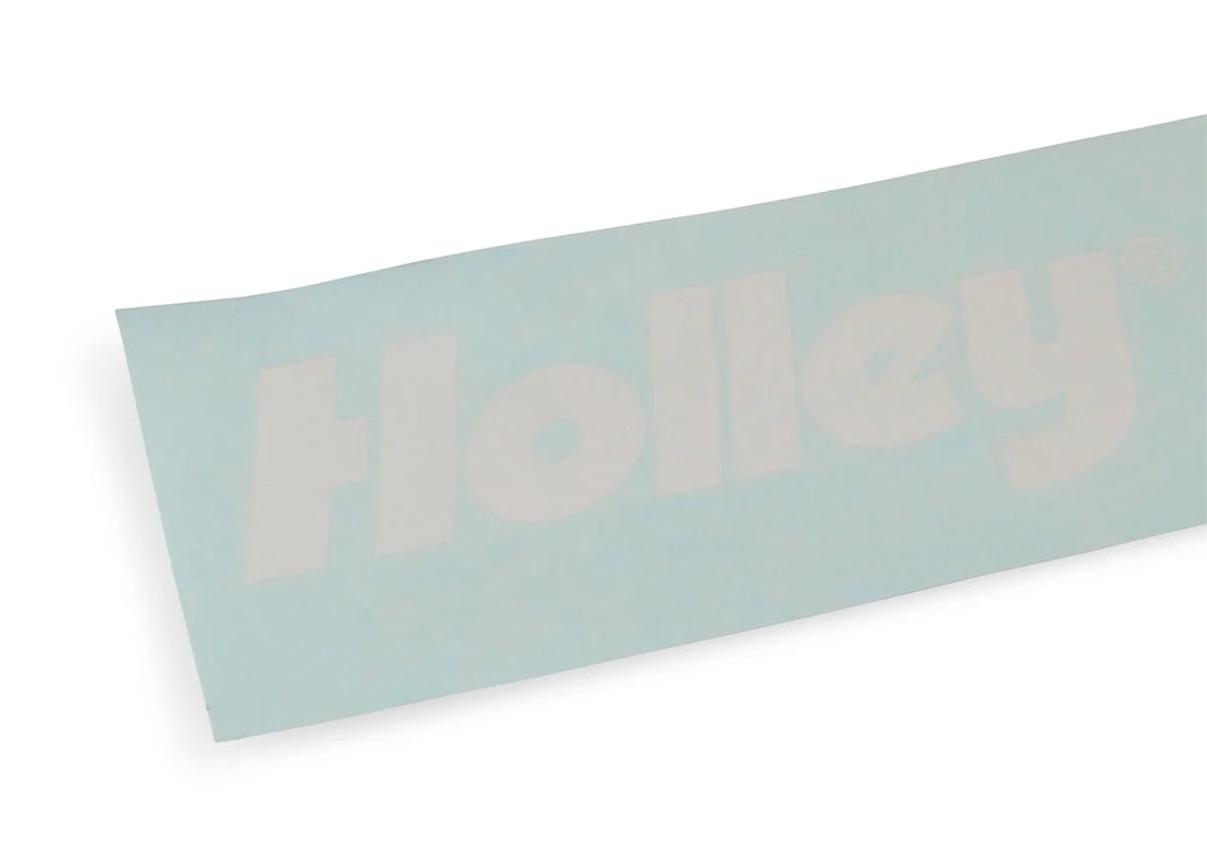 Holley White LS Fest Windshield Decal (24" x 3.5") 36-403 - Back View