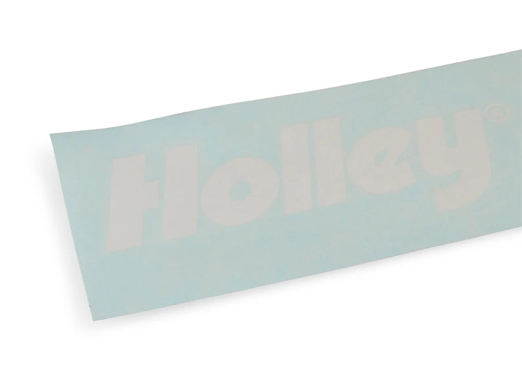 Holley White LS Fest Windshield Decal (24" x 3.5") 36-403 - Back View
