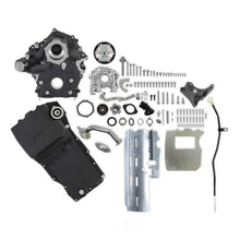 Load image into Gallery viewer, Holley With Holley Swap Oil Pan and Pump Base Kit Black 20-320BK - Main Product View